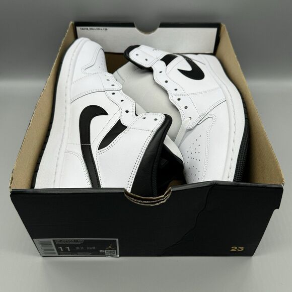 Nike Air Jordan 1 Mid Shoes Men's Size 11 White Black DQ8426-132 NEW Panda Retro - Picture 10 of 11